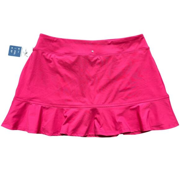 NWT TOMMY BAHAMA Flounce Ruffle Hem Golf Skort in Pink SZ XL - Picture 6 of 10